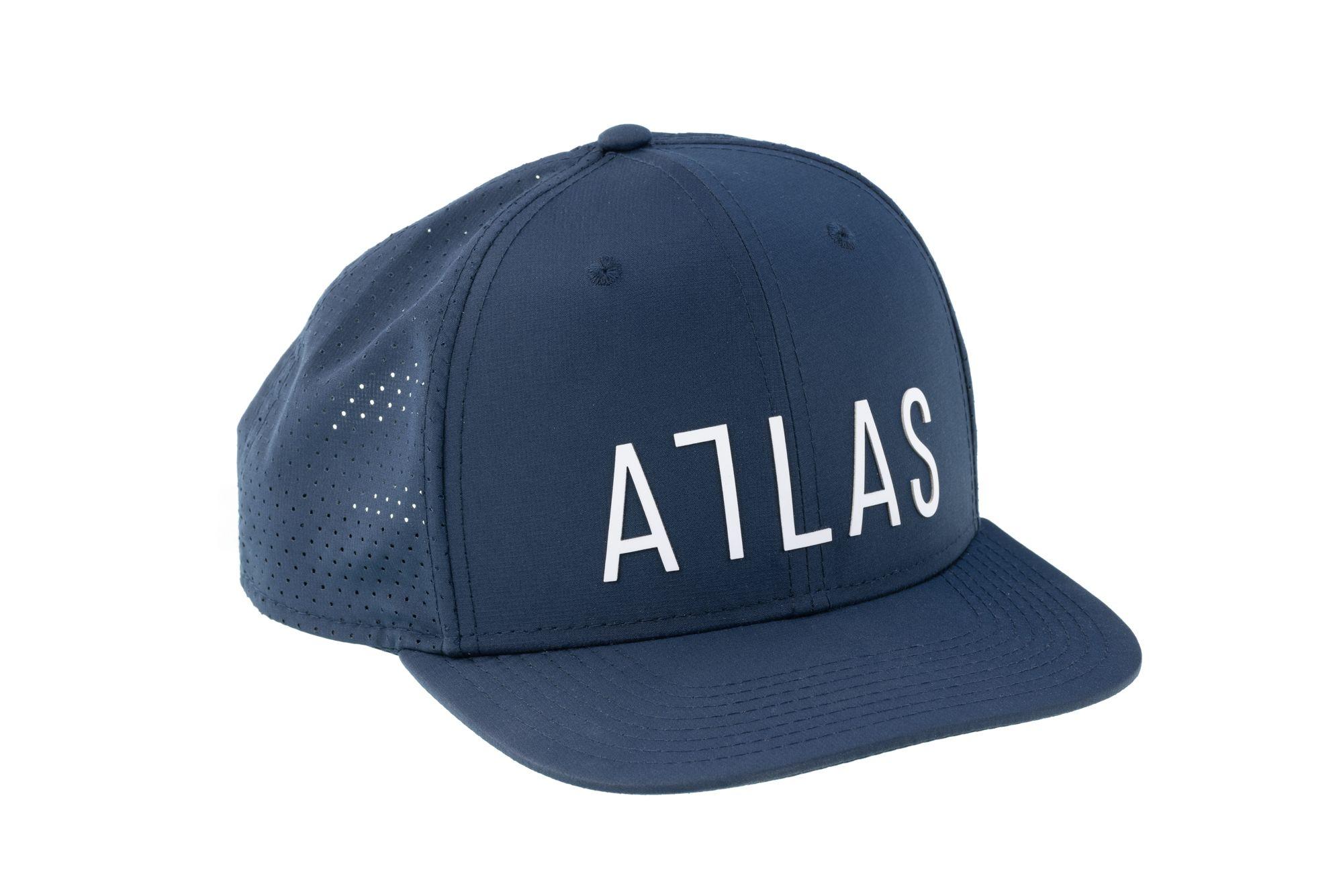 Atlas High Crown Hat Navy Blue